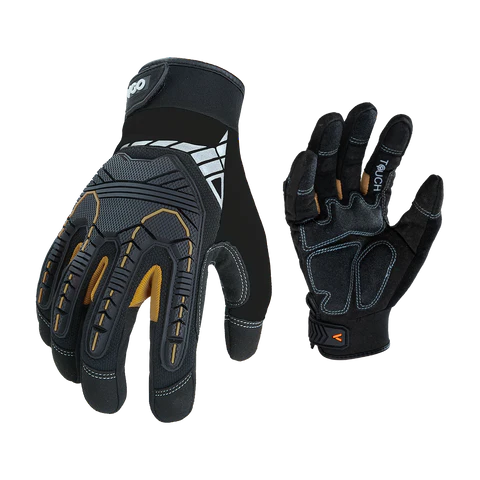 High Dexterity of Heavy-Duty Synthetic Mechanic Rigger Gloves (Black, SL8849)