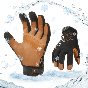 Cow Leather Impact Work Gloves, Abrasion & Water Resistant (CA7722IP)