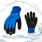 Triple Latex Coating Winter Gloves (Blue, RB2172)