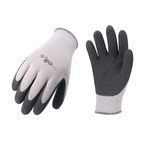 10 Pairs Latex Coating Gardening and Work Gloves(Grey Coat,SK2102-G)