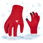 Winter Hiking Cycling Moto Hunting Gloves for Junior(Red/Gret,FT3114FL)