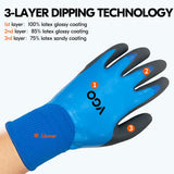 Triple Latex Coating Winter Gloves (Blue, RB2172)