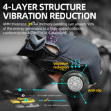 Half Finger Bicycle Gloves with Anti-Slip Shock-Absorbing Pad(Blue/Grey, SL2512-M)