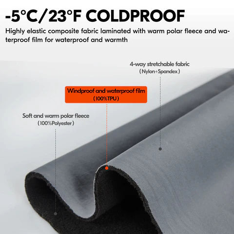 Winter Hiking Cycling Moto Hunting Gloves for Junior(Red/Gret,FT3114FL)