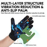 Touchscreen Motorcycle Gloves(Blue/Red, MF5178)