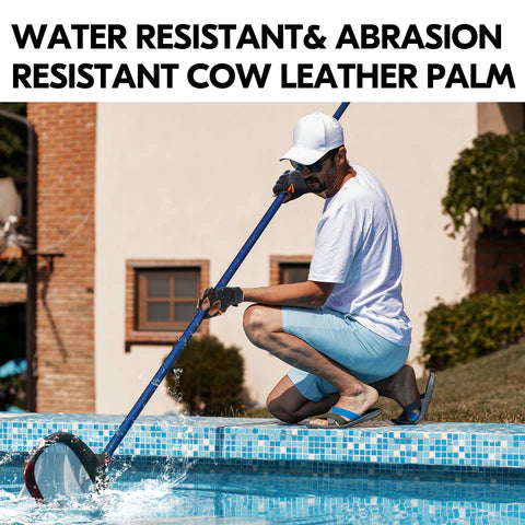 Mechanics Gloves, Anti-Vibration Gloves,Water Resistant, Medium Duty (Brown, CA9765WP)