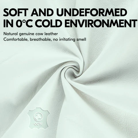 Lined Cow Grain Leather Work and Driver Gloves(Cream,CA9501F)