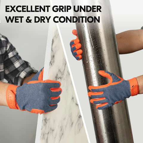 NGG X1 Seamless Gription Work Gloves(TP1130-ORA)
