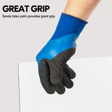 Triple Latex Coating Winter Gloves (Blue, RB2172)