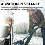 Lined Cow Grain Leather Work and Driver Gloves(Cream,CA9501F)