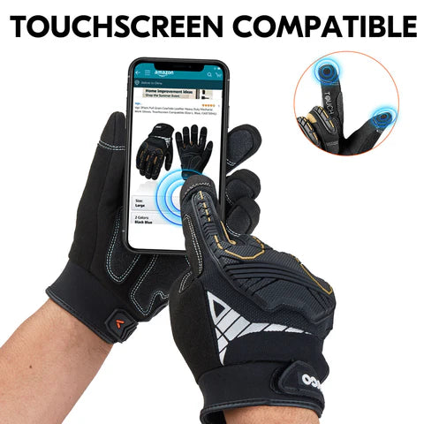 High Dexterity of Heavy-Duty Synthetic Mechanic Rigger Gloves (Black, SL8849)