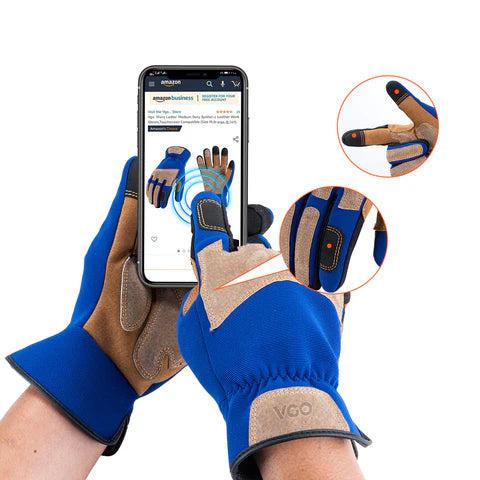 Puncture-proof, Thornproof, Touchscreen Gloves(Blue/Orange SL7475)