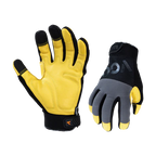 Mechanics Anti-Vibration Gloves,Rigger Gloves(Grey,CA7723)