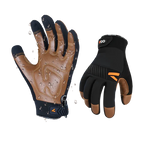 Mechanics Gloves, Anti-Vibration Gloves,Water Resistant, Medium Duty (Brown, CA9765WP)