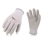 10 Pairs Latex Coating Gardening and Work Gloves(Grey Coat,SK2102-G)